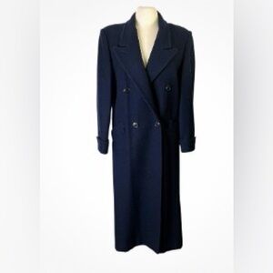 VINTAGE BILLI BLLYCOAT WOOL BLEND double breasted COAT Navy size 6/8